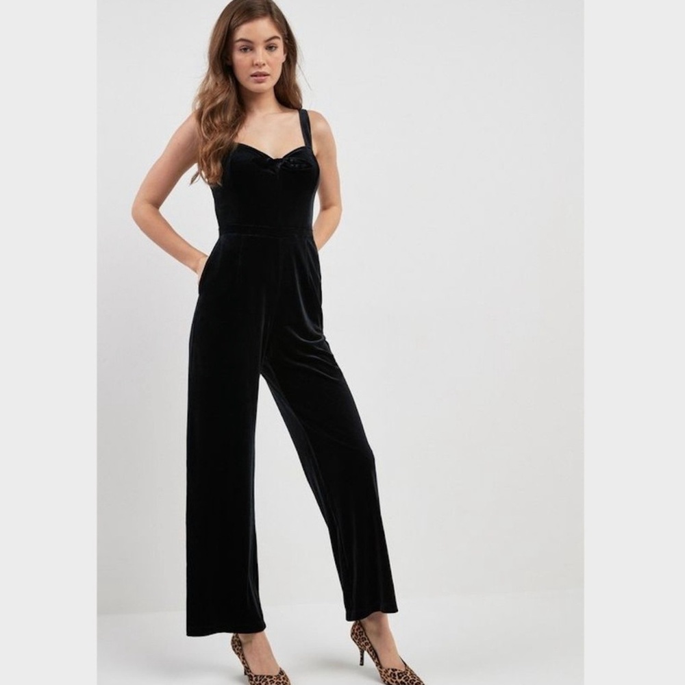 NWOT A&F Velvet Jumpsuit